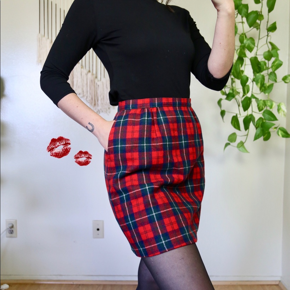 Vintage Pendleton Plaid Skirt